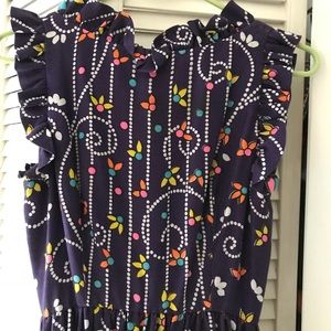 One-of-a-kind Vintage Purple Maxi w/ Lotus Flowers